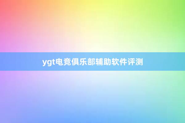 ygt电竞俱乐部辅助软件评测