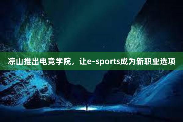 凉山推出电竞学院，让e-sports成为新职业选项