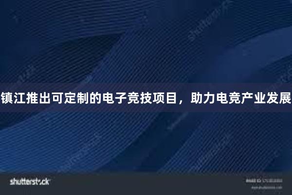 镇江推出可定制的电子竞技项目，助力电竞产业发展